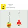2Pcs Rust-proof Bird Cage Food Holder Parrot Fruit Skewers  For Macaw Parakeet Parrot Budgie