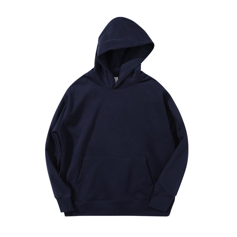 Unisex Heavyweight Carbon Brushed Fleece Hoodie - Warm, Loose Casual Wear for Autumn/Winter