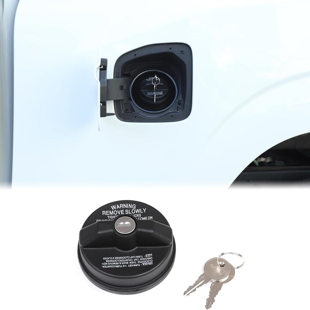 Aunginsy Fuel Tank Cap Replacement Anti-theft Lock Cap Compatible with Nissan Frontier 2021-2025 Car Door Fuel Tank Cover W/Lock Gas Cap Tank Trim