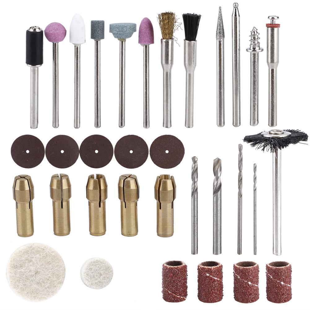 34Pcsset Small Electric Rotary Tool Accessory for Grinding and Polishing