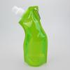 450ML Collapsible Water Bag Food Grade BPA Free Leak Resistant Lightweight Flexible Water Bottle Camping Supplies