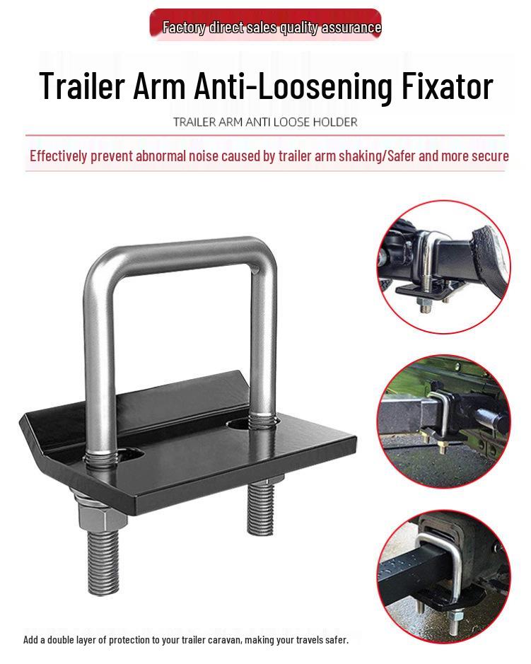 Tow Arm Hook Stabilizer: Anti-Shake and Noise-Reducing Fastener for American Square Mouth Towable RVs.