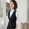 Gilet da Lavoro da Donna alla Moda Nero Slim Fit Giacca Gilet Casual Capo d'Abbigliamento Esterno