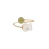 Andesite Jade Rose Ring Unique Anniversary Gift With Floral Design