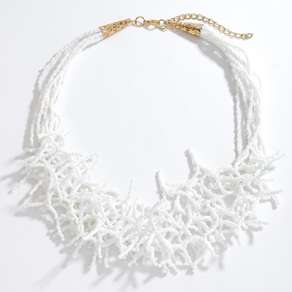 

Европейские и американские персонализированные ожерелья, модные аксессуары для женщин белый