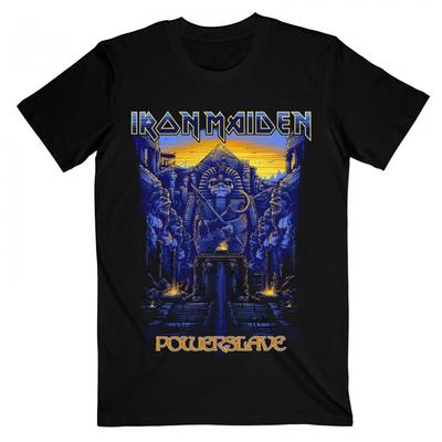 Iron Maiden Unisex Adult Dark Ink Powerslaves T-Shirt