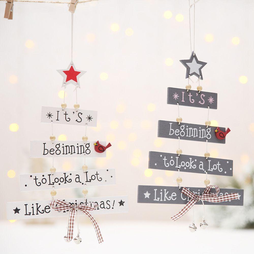 

Party Supplies Kids Favors Home Decor Wooden Ornaments Xmas Tree Christmas Decoration Mini Desktop
