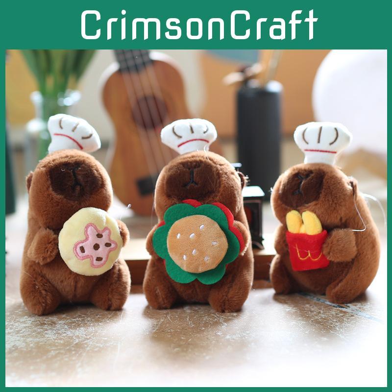 Capybara Plush Keychain Backpack Charm With Pp Cotton Filling Soft Stuffed Animal For Kids Teens Decor