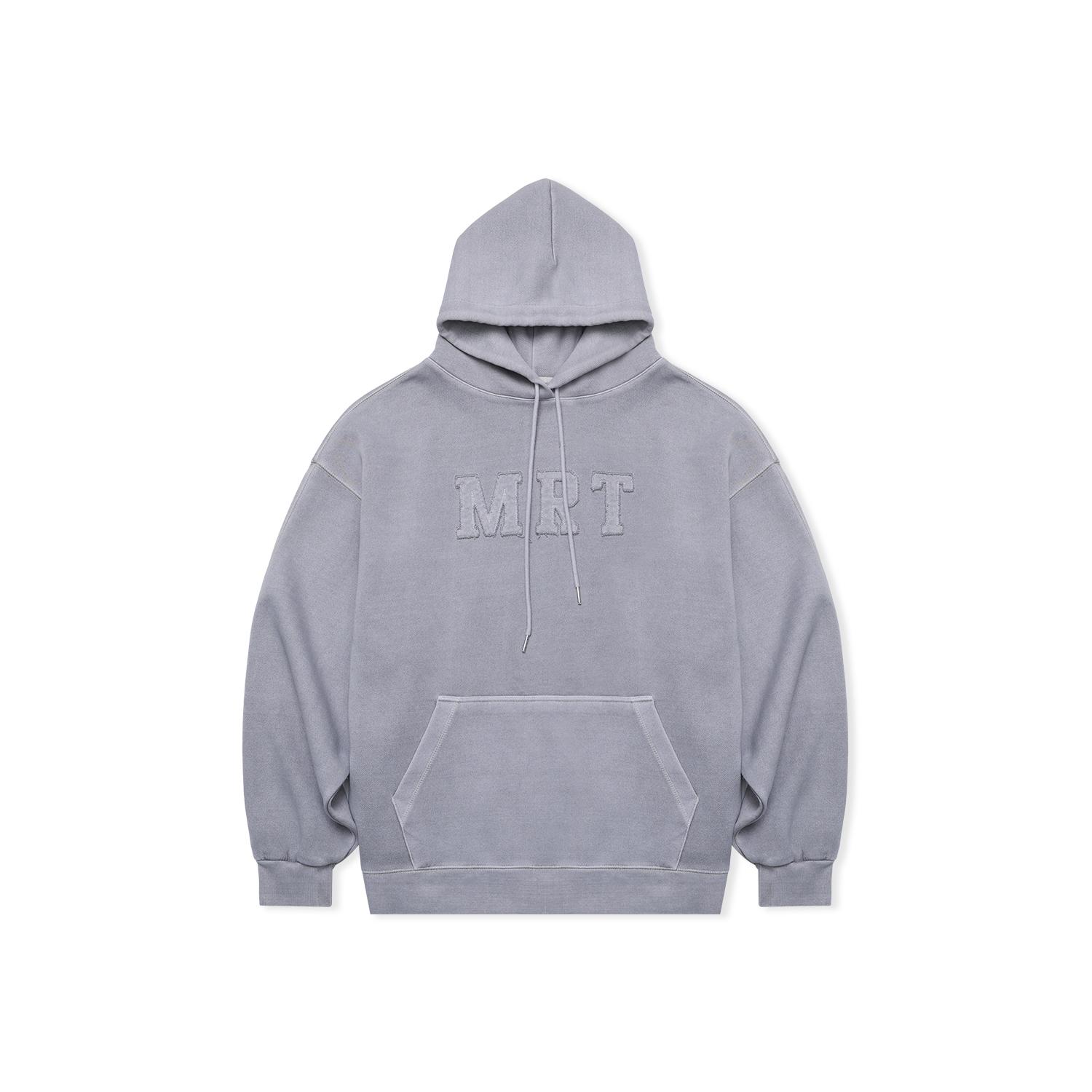 Mart Pigment Running Embroidery Hoodie Light Gray Xl