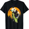 Panda T Shirt Children's Lovers Vintage Washed Slightly Breathable Homme Stylish Top For Everyday Wear Unisex Streetwear