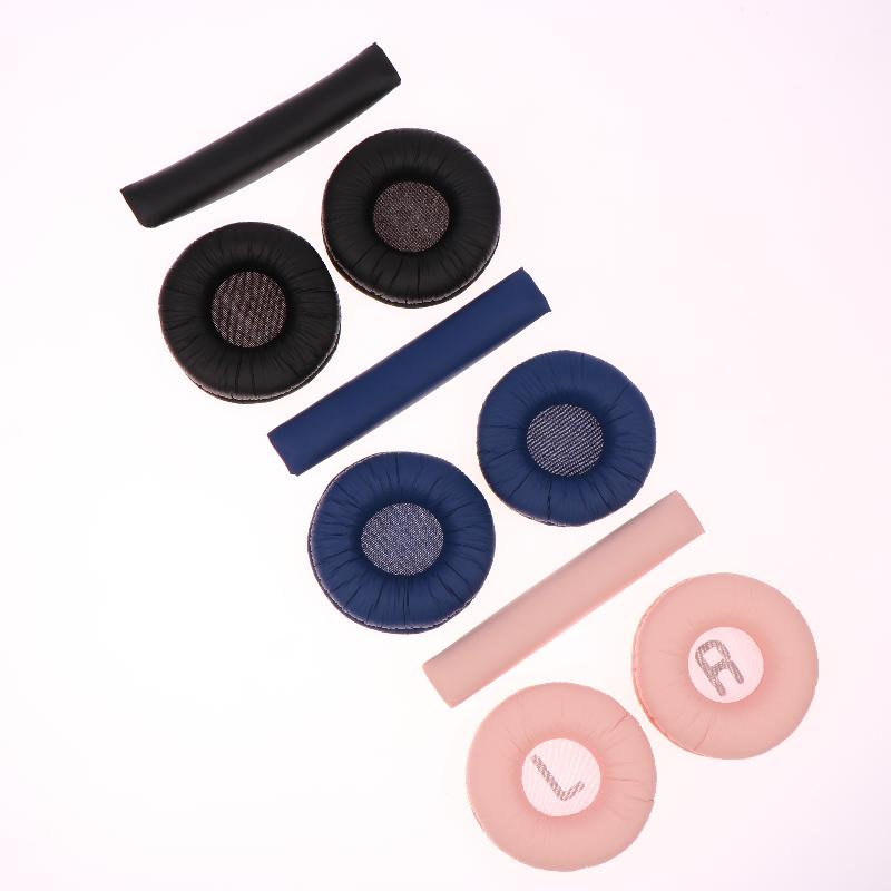 3Pcs Earphones Cushion Headbeam Headphones Ear Pads For Jbl Tune 600 T450 T450Bt T500Bt Jr300Bt 70Mm Soft Leather Foam Pads