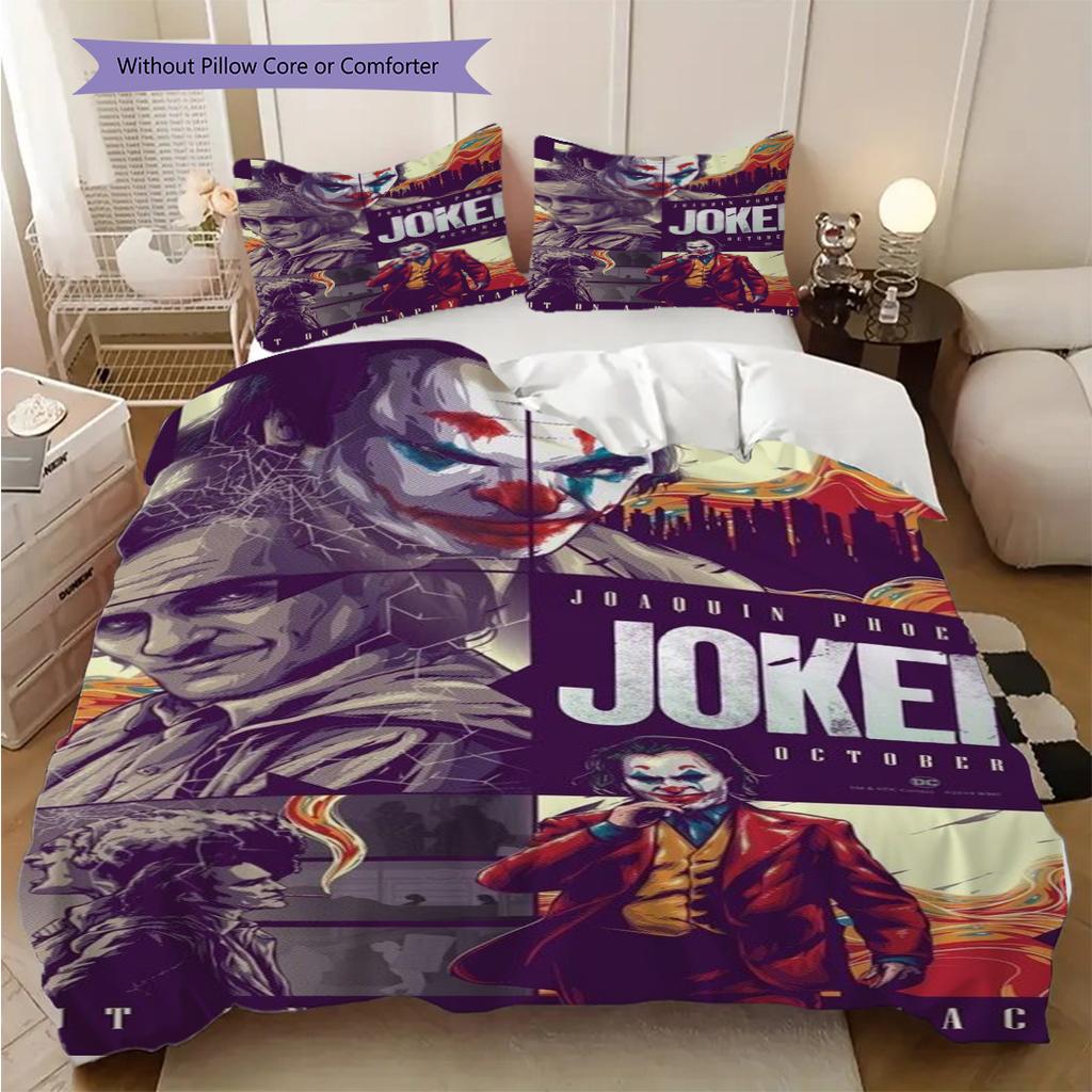 Joker Dark Clown'S Tale Threepiece Set 1 Duvet Cover 2 Pillowcase Without Core Duvet Cover And Pillowcase Soft And Comfortable