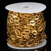 1Meter Stainless Steel Gold Plated Cuban Necklaces Chain 10x14mm Letter O Link Chains DIY Bracelets Jewelry Making Bags Chains
