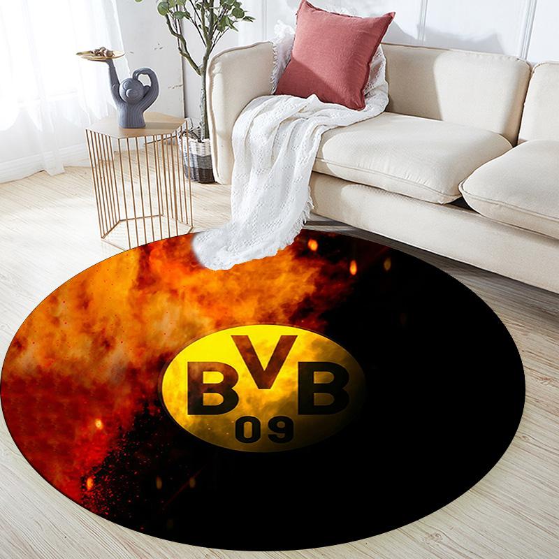 BVB09 Round Area Rug,Carpet Rug for Living Room Bedroom Sofa Playroom Decor,Non-slip Floor Mat