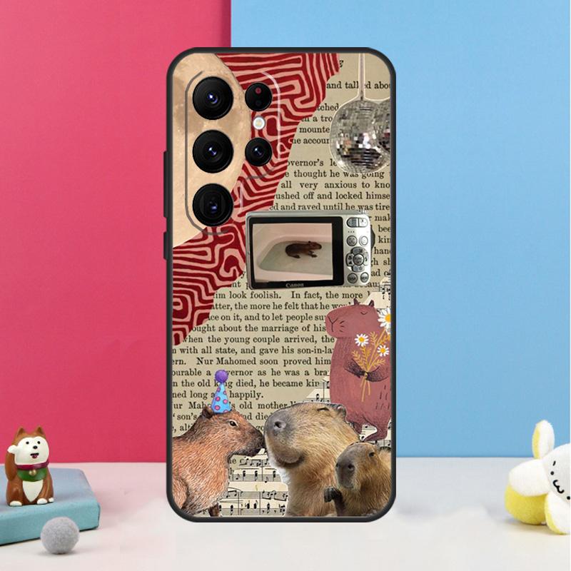Lustige Capybara Hülle Für Samsung Galaxy S26 S25 Ultra S20 S21 S22 S23 S24 Plus S10 S25 FE Rückabdeckung Schale