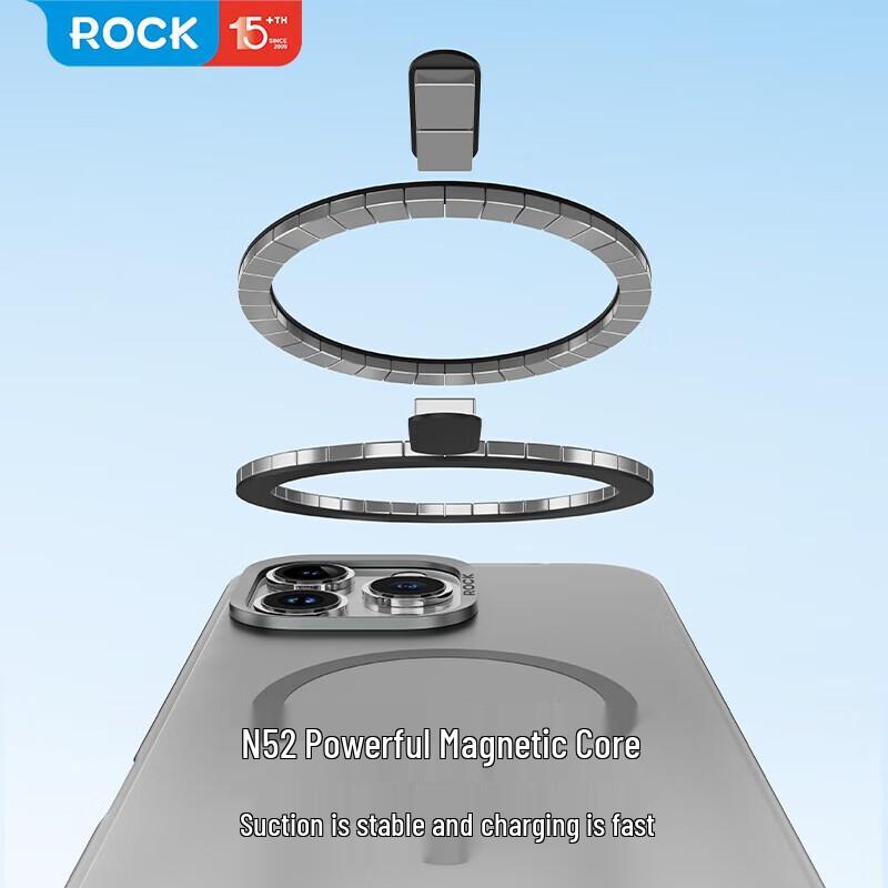 

ROCK YanYu Series Magnetic Silicone Phone Case for iPhone 16 Pro Max