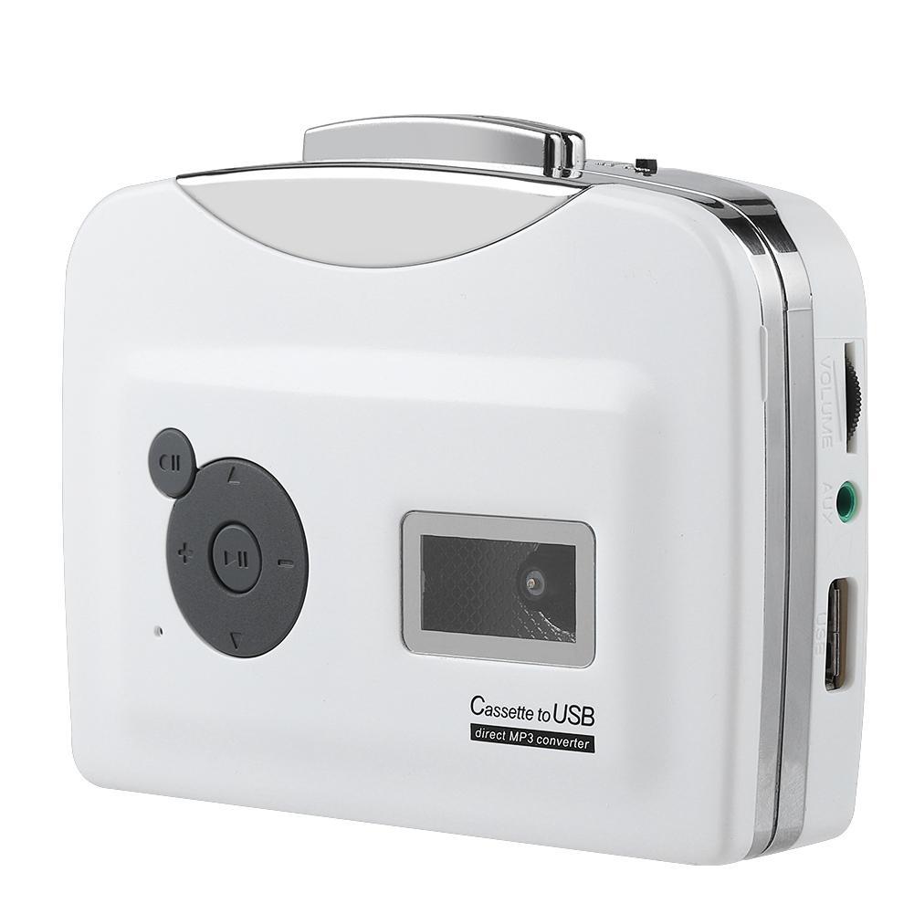 Portable Cassette Tape To MP3 Converter USB Flash Drive Capture Audio Music Player