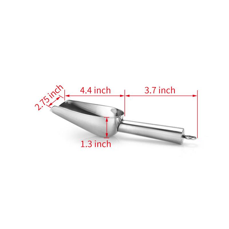 Stainless Steel Multi-functional Ice, Grain, Popcorn, Candy, and Coffee Bean Scoop