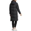 Adidas Neo Logo Print Striped Pattern Zip-Up Hooded Down Jacket Women Outerwear Black HN2442
