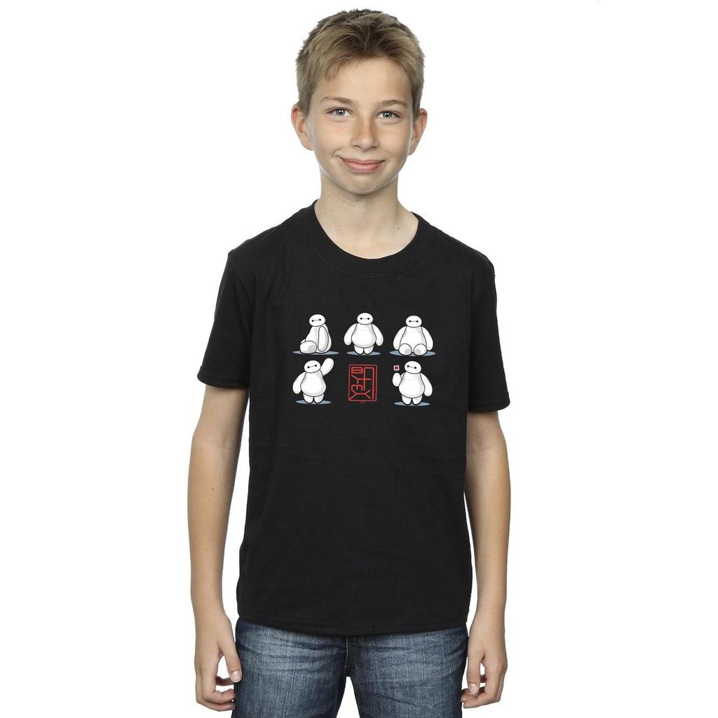 Disney Jungen Big Hero 6 Baymax T-Shirt mit vielen Posen