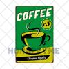 Letrero de Café Retro Decoración de Café Bar Placa Vintage Tienda de Bebidas Decorativo Pared Pub Club Póster 20x30cm