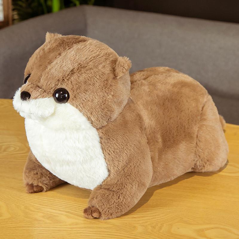 Otter Adorable Lying Plush Toy Soothing Cuddly Companion Children Gift Birthday