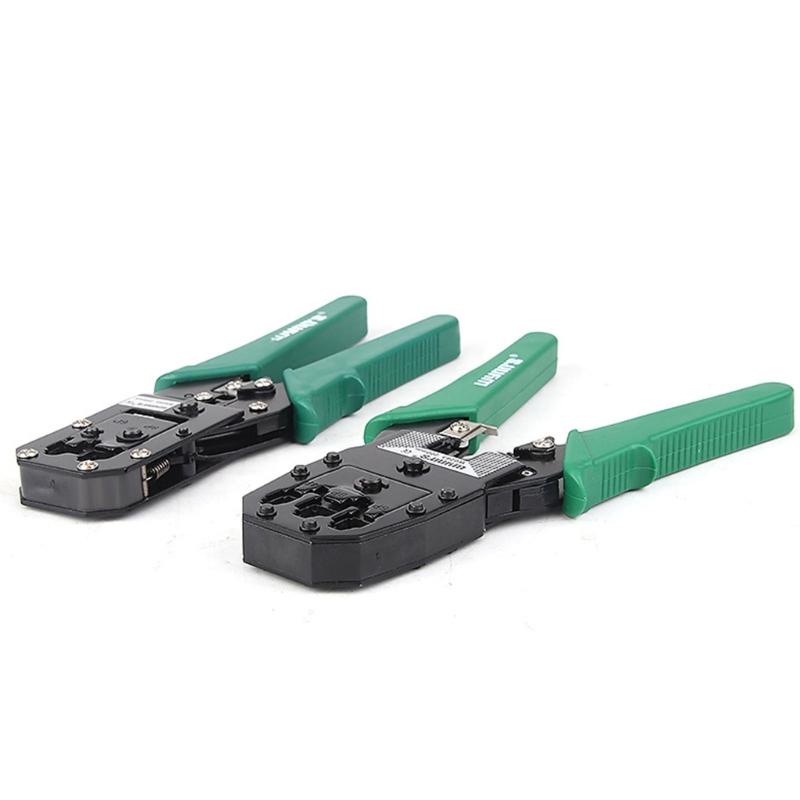 Ergonomic Cable Crimping Plier s Thickened Head NetworkCable Crimping Tool Non slip Handle andSharp Wire Stripper