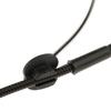 2 Pieces Ear Hook Wired Headphone Microphone Vacuum Tube Telescopic 3.5mm