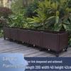 Modular Rattan-Style Outdoor Planter