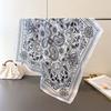 Luxury Paisley Print Shawl Square Scarf for Women Satin Fashion Wraps Neckerchief Female Hair Bands Ribbon Headband Bandana