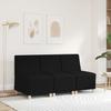 Modular Sofa Without Armrests Black 55 Cm Fabric