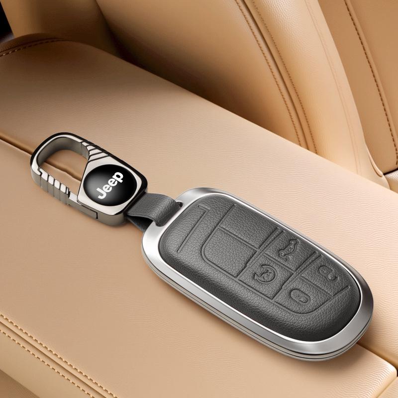 Jeep Key Cover Compatible with Compass, Cherokee, Commander, Grand Cherokee Key Shell