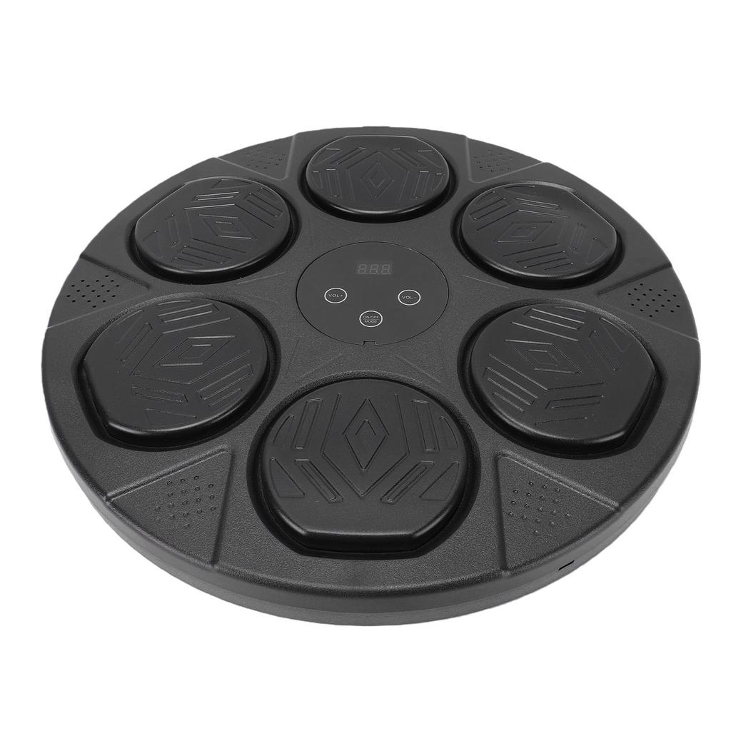 Music Boxing Machine Punching Trainer Bluetooth Electronic Boxing Target with 7 Adjustable Speeds LED Lights No Drill