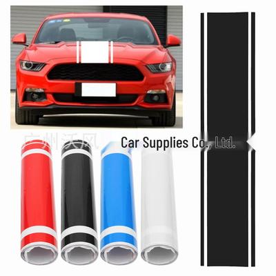 Mustang Racing Double Stripe Hood Decal - D315 Vinyl Sticker