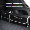 Car Trunk Organizer Box Large Capacity Folding Storage Bag For Tesla Model 3 Y S X Cybertruck Juguete Roadster Coil Bonina