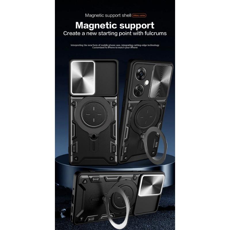 Metal Ring Camera Protect Case for OnePlus Nord CE 3 Lite Nord N30 N20 N300 OnePlus 10T ACE Pro Armor Hybrid Car Holder Covev