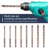 8PCS High-Strength Eccentric Twist Drill Bit 6-12mm Alloy Precision Drilling Eccentric Helical Drill Bit For Bricks Glass Cement