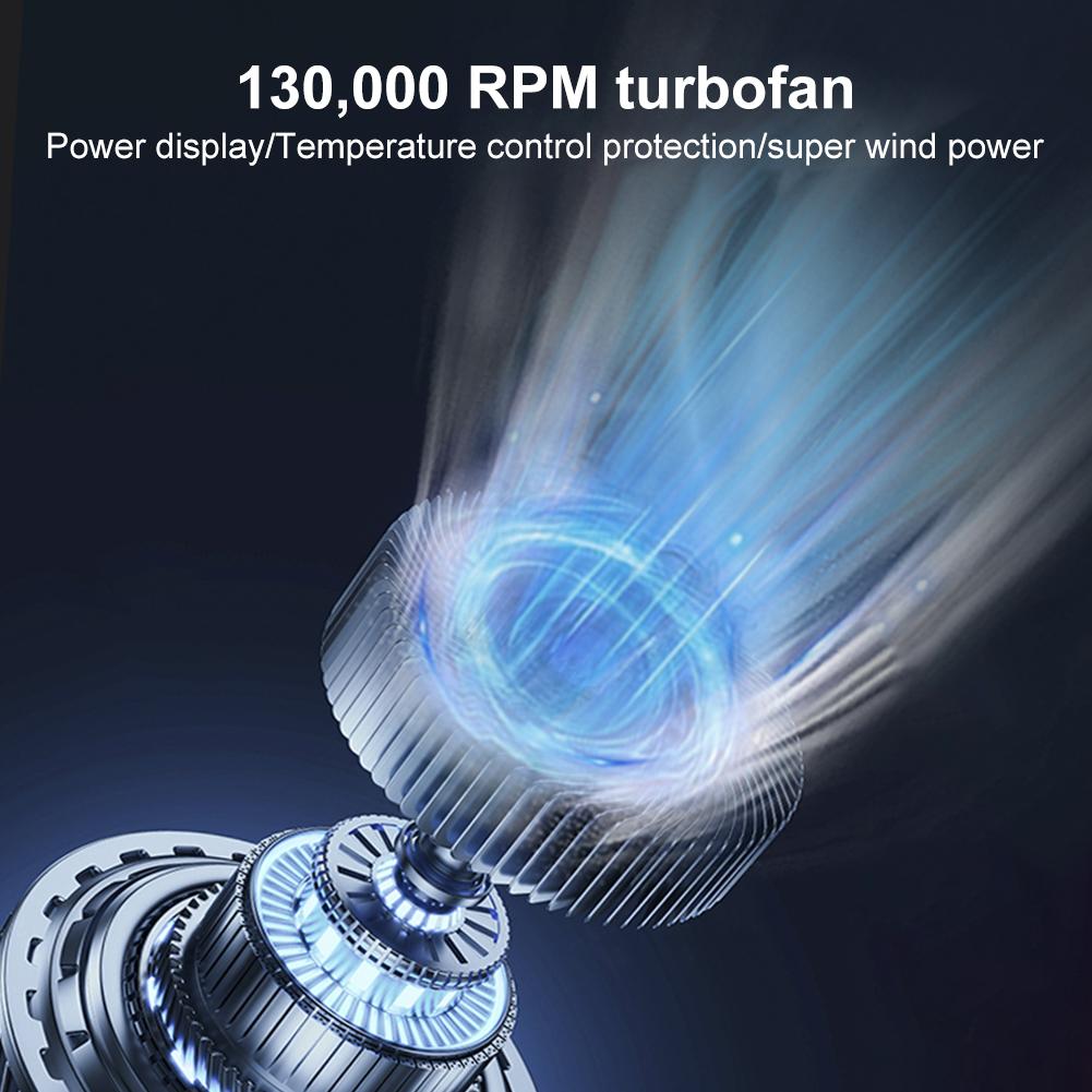 Mini Turbo Jet Fan 130000 RPM Brushless Motor Turbo Violent Fan Strong Winds 50m/s Turbo Jet Blower Air Duster Blower