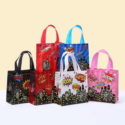 StoBag Comic Style Gift Wrapping Bags Superhero Boom Pow Bags for Sweets for Children's Birthday Candy Party Supplies