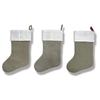 Christmas stockings Santa Claus snowman elk grey Christmas gift stockings decorative candy bag