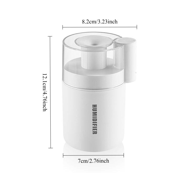 Mini Humidifier for Office and Bedroom Use, Featuring Colorful Atmosphere Lights and Large Mist Volume for Hydration
