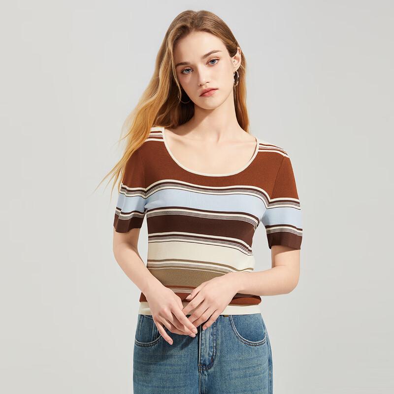 Women's Versatile Short-Sleeve Knit Top