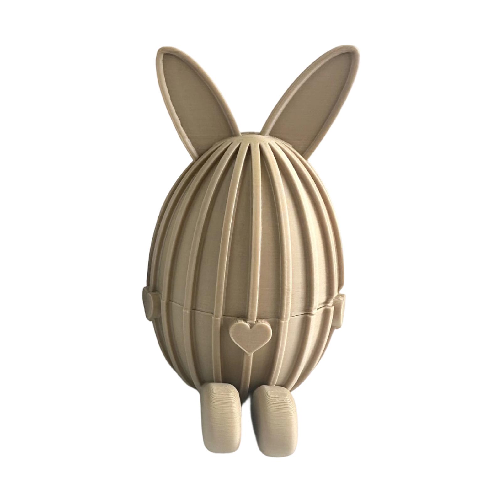 

Подарочная коробка в виде пасхального яйца, настольное украшение, 3D-печать One Size хаки