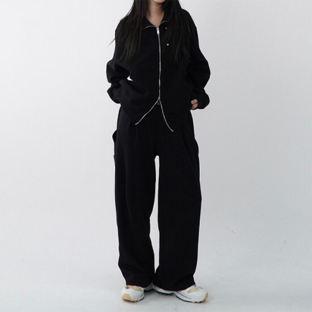 Onl Women Carpenter Banding Pintuck Wide Pants Training Pants