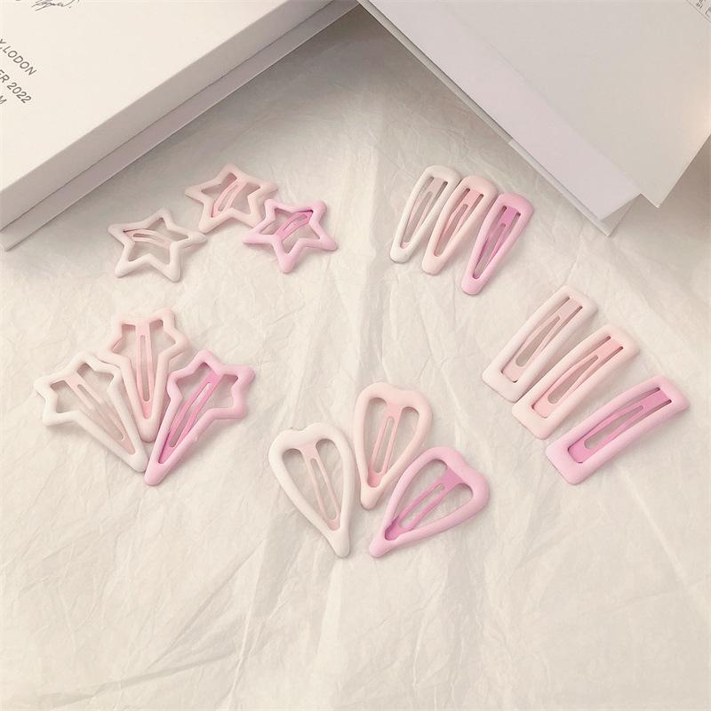 Versatile Pink Star Hair Clip for Girls - Ideal for Side Bangs and Forehead Fringes