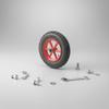 14 Inch Air-Filled Wheel Shock Absorbing Hand Wagon Replacement Wheel Professional Hardware Sturdy Duty Effortless Rolling