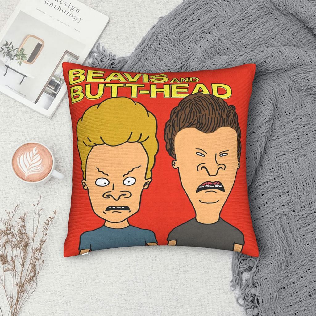 Warm Living Room Beavis and Butthead Decoration Pillowcase Stuff Pillow Cover Zipper Multi-Size