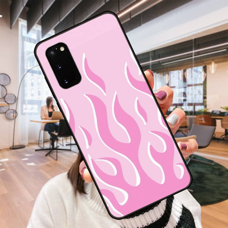 Cool Flame Art Phone Case For Samsung Galaxy S9 S9plus S20 5G S20 ULTRA 5G S20 Plus 5G S21 S30 Case Cover