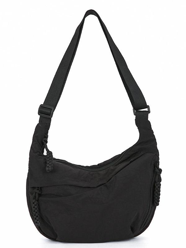 Nylon Shoulder Bag   Summer High-capacity Women's Crossbody Dumpling Bag Versatile and Niche Design Messenger Bag