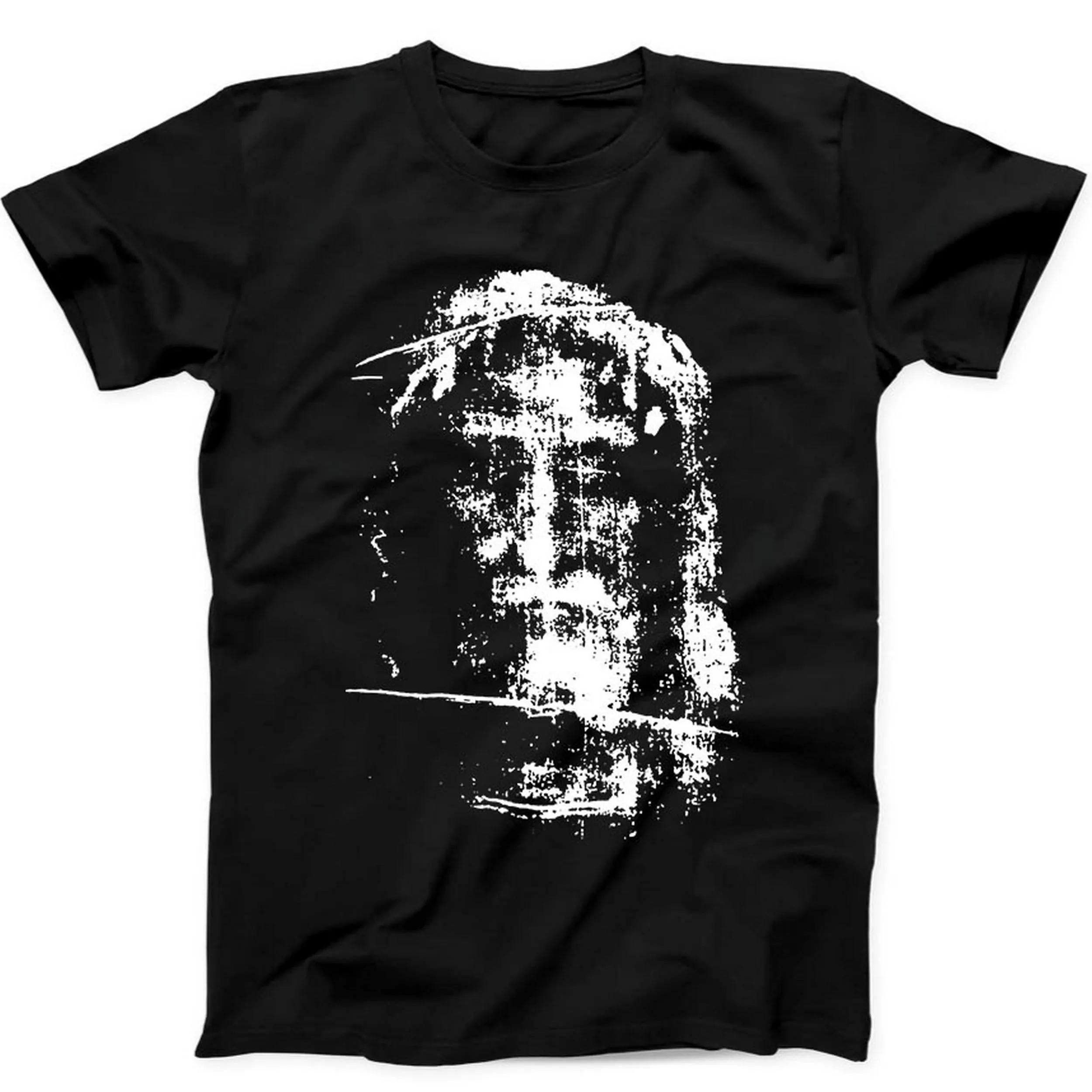 

2026 New Shroud of Turin Jesus Christ Face Easter Christmas Gift Tee Black T Shirt Summer Unisexs and Womens Breathable Tshirt M